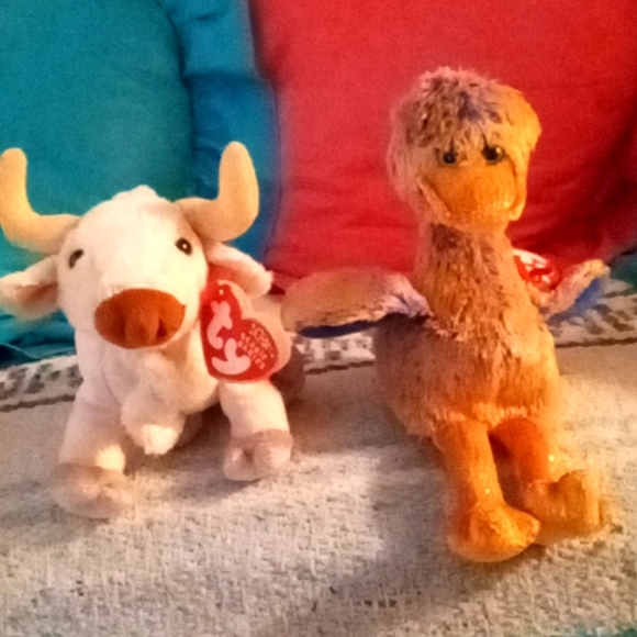 Ty | Toys | Nwt Early 200s Ty Beanie Babies Dinky The Ostrich Frosty